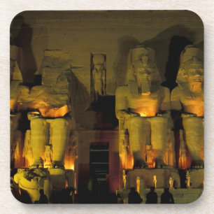 AF, Ägypten, Abu Simbel. Kolossale Figuren von Untersetzer