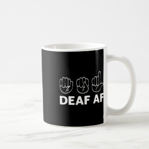 Af Asl Awareness Hand Gebärdensprache Taubenstolz Kaffeetasse