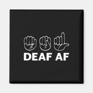 Af Asl Awareness Hand Gebärdensprache Taubenstolz Magnet