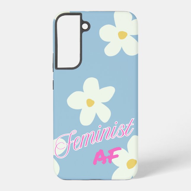 AF - Blumendesign, fett gefärbt - Samsung Galaxy Hülle (Rückseite)