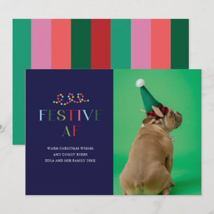 AF Funny Pet Foto Ferienkarte Einladung