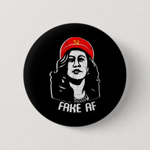 Af Kamala Harris Kommunismus Spaß Männer Frauen Button