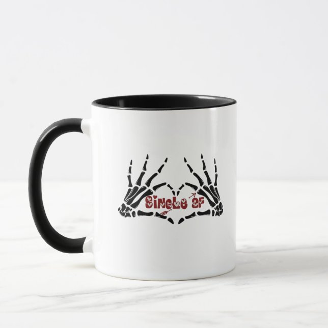 Af Skeleton Hands Heart Classic Tasse (Links)