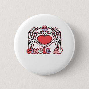 Af Skeleton Hands Valentinstag Classic Button