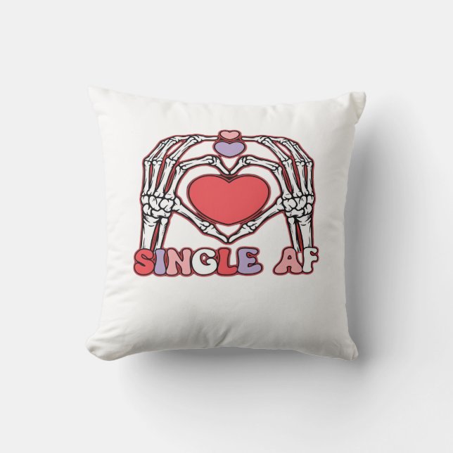 Af Skeleton Hands Valentinstag Classic Kissen (Vorderseite)