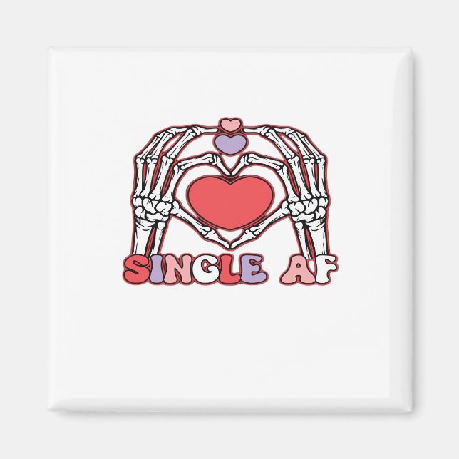Af Skeleton Hands Valentinstag Classic Magnet (Vorne)