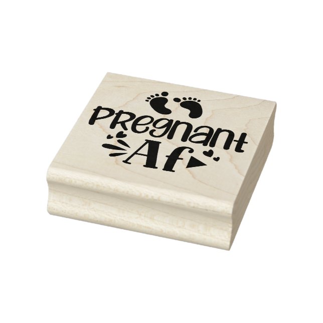 AF zur Schwangerschaft Gummistempel (Stempel)