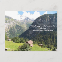AFA Postcard Gimmelwald, Schweiz Postkarte