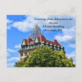 AFA Postkarte; Elektrisches Gebäude, Scranton, PA Postkarte
