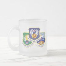 AFCENT A47 Mattierte Tasse, 11 oz Zwei-Tonen-Kaffe