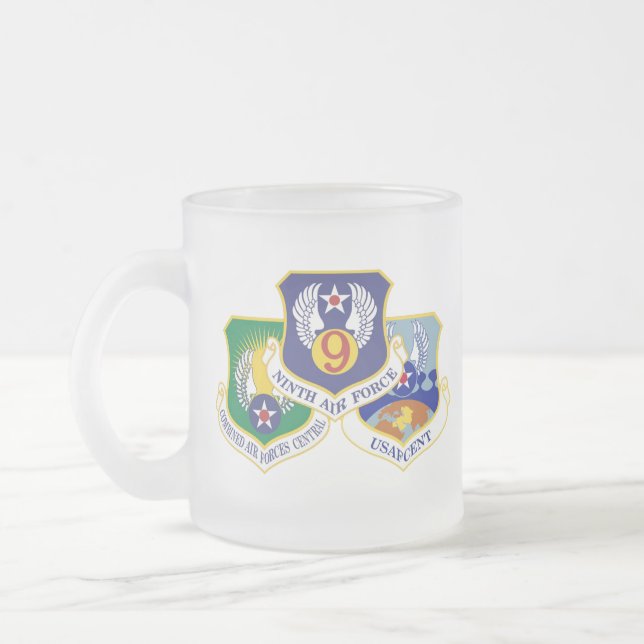 AFCENT A47 Mattierte Tasse, 11 oz Zwei-Tonen-Kaffe Mattglastasse (Links)