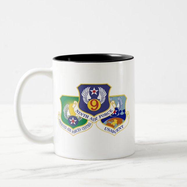 AFCENT A47 Zwei-Tonen-Tasse, 11 oz Zweifarbige Tasse (Links)