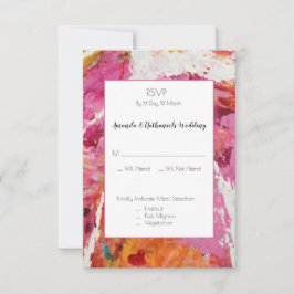 Affair of the Heart: Wedding RSVP Response Card