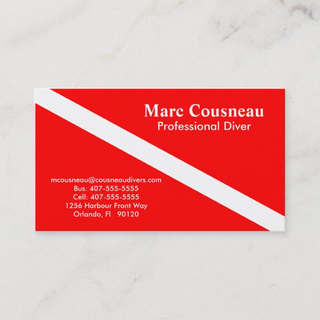 Affaires de scaphandre - carte personnelle (Devant)