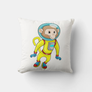 Affe als Astronaut Kissen