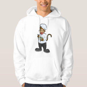 Affe als Koch mit Schüssel Hoodie