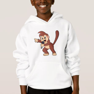 Affe als Sänger mit Mikrofon.PNG Hoodie