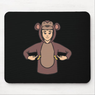 Affe ASL Hand Gesture Deaf Hörverlust Ausblicke Mousepad