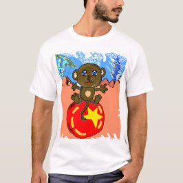 Affe auf dem Ball T-Shirt