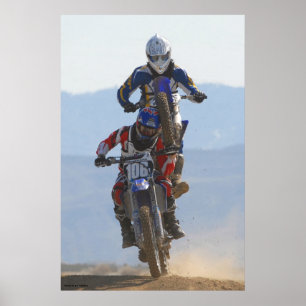 Affe auf dem Rücken Poster