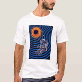 Affe auf der Raumflyine T-Shirt