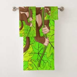 Affe auf einem Set für Weindesign