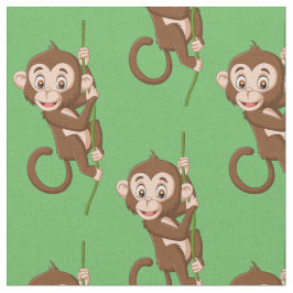 Affe auf einem Weinbaustoff Stoff