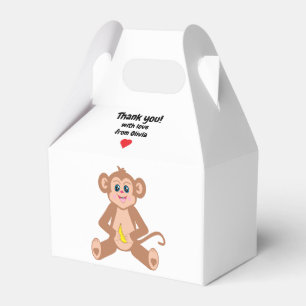Affe auf einem weißen Hintergrund Geschenkschachtel