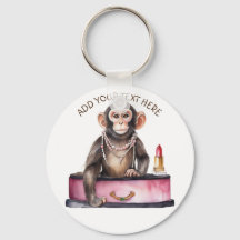 Affe auf Frisiertisch