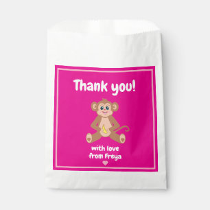 Affe auf Rosa Begehrensack Geschenktütchen
