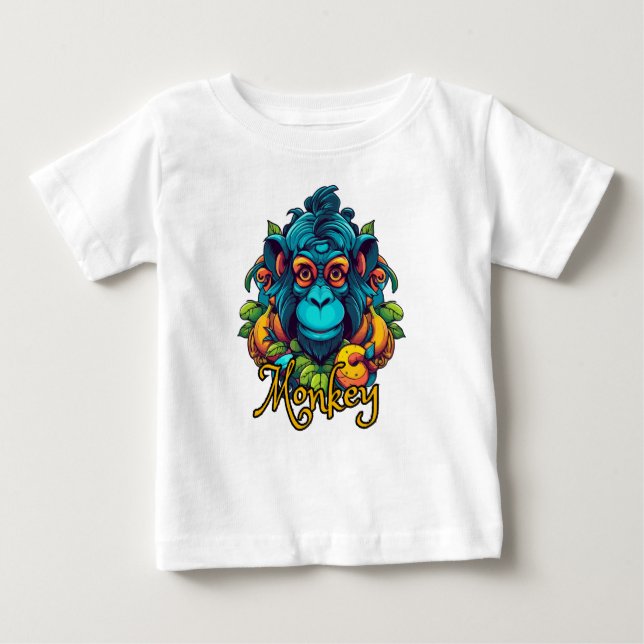 Affe Baby T-shirt (Vorderseite)