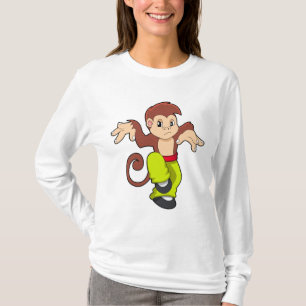Affe bei Martial Arts Kungfu T-Shirt