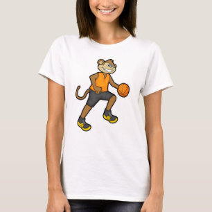 Affe beim Basketball Sport T-Shirt