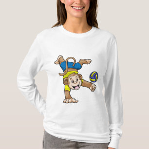 Affe beim Sport mit Volleyball T-Shirt
