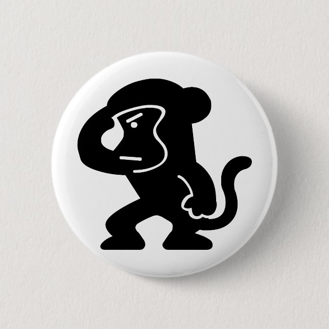 Affe Button (Vorderseite)