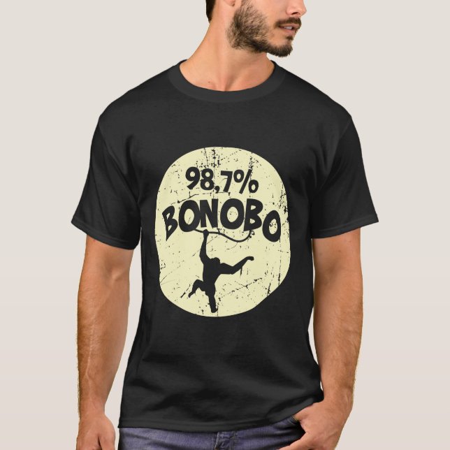 Affe Chimpanze Bonobo DNA T-Shirt (Vorderseite)