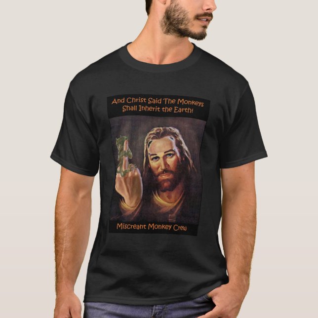 Affe Christus T-Shirt (Vorderseite)