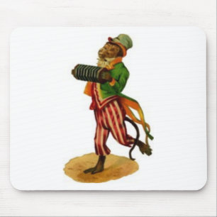 Affe, der das Accordian spielt Mousepad