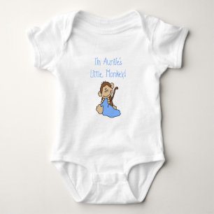 Affe der Tante - Blaue Hemden und Geschenke Baby Strampler