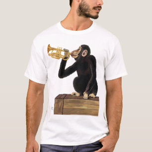 Affe, der Trompete 2 spielt T-Shirt