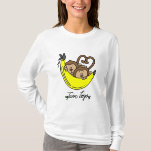 Affe-Doppeljungen-T-Shirts und Geschenke T-Shirt