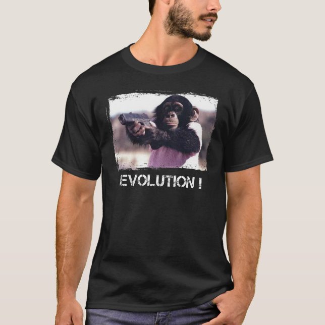 Affe-Evolutionstrieb T-Shirt (Vorderseite)