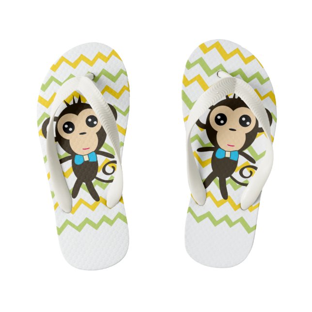 Affe, Flip Flops, Kinder Kinderbadesandalen (Fußbett)