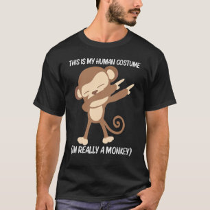 Affe für Männer Frauen Menschenaffe Zoo Wildtier T-Shirt