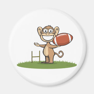 Affe-Fußball Magnet