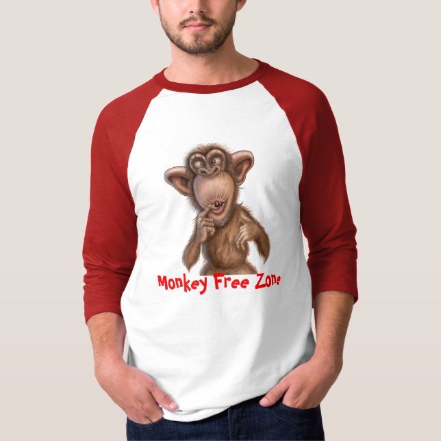 Affe geben T - Shirt frei (Vorderseite)