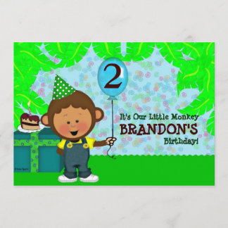 Affe-Geburtstag Einladung