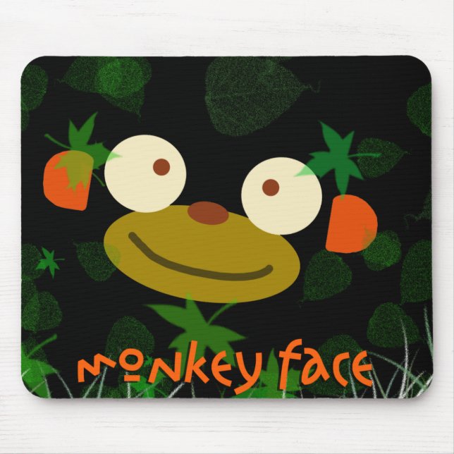 Affe-Gesicht! Mousepad (Vorne)