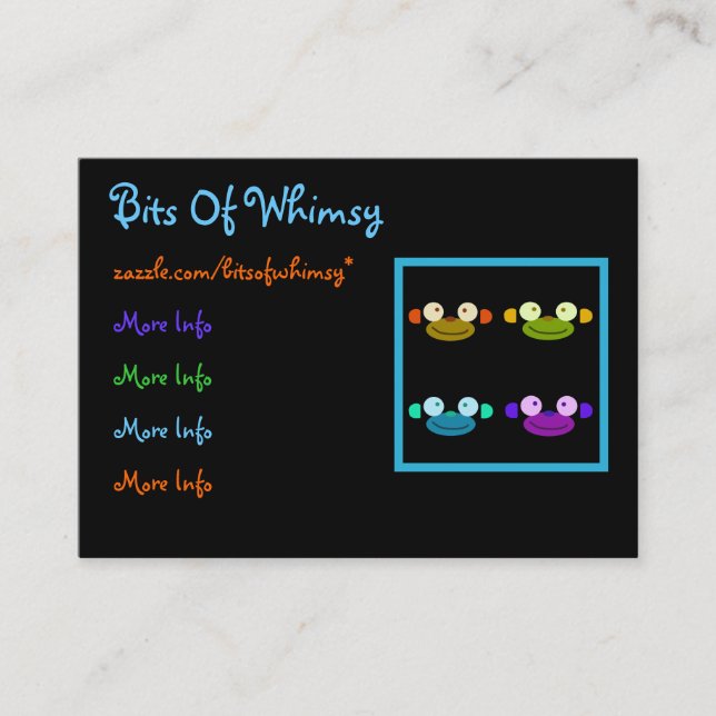 Affe-Gesicht! Visitenkarte (Vorderseite)