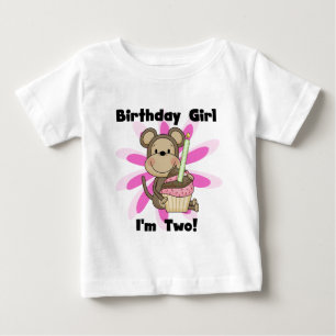 Affe Girl 2. Geburtstag - Tshirts und Geschenke